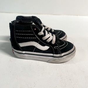 Toddler Sk8-Hi Zip - Black/White 5.5